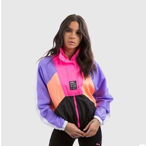 Puma Coats and Jackets, Retro Windbreaker, Tailored for Sport Jacket, Purple
